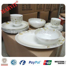 New Products 2014 Hot FDA Approved Dinnerware Dishes Sets For Dinner Dinning/ India Opal Glass Ware Dinner Set Buyers Price